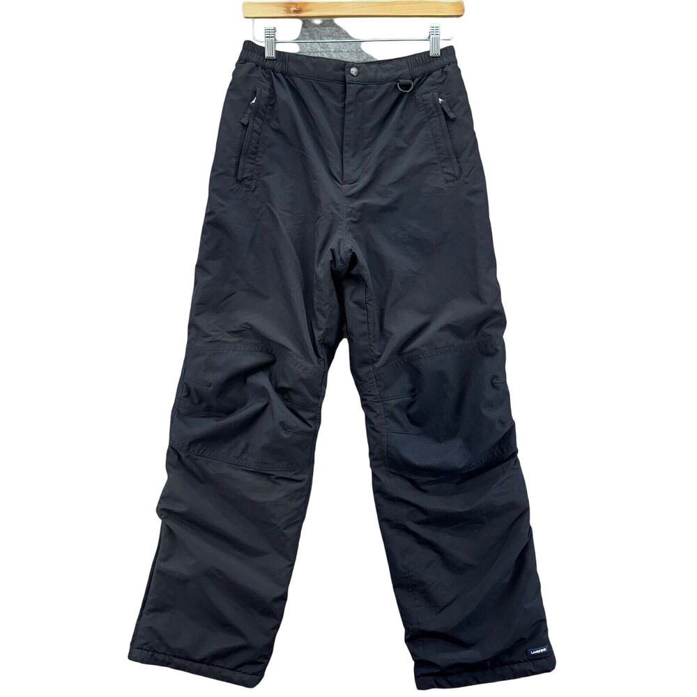 Lands End Kids Grow A Longs Snow Pants Size 18‎ Black Ski Snowboard Winter